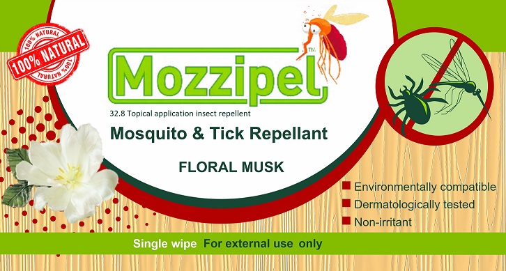 Mozzipel Single Wipes Floral Musk