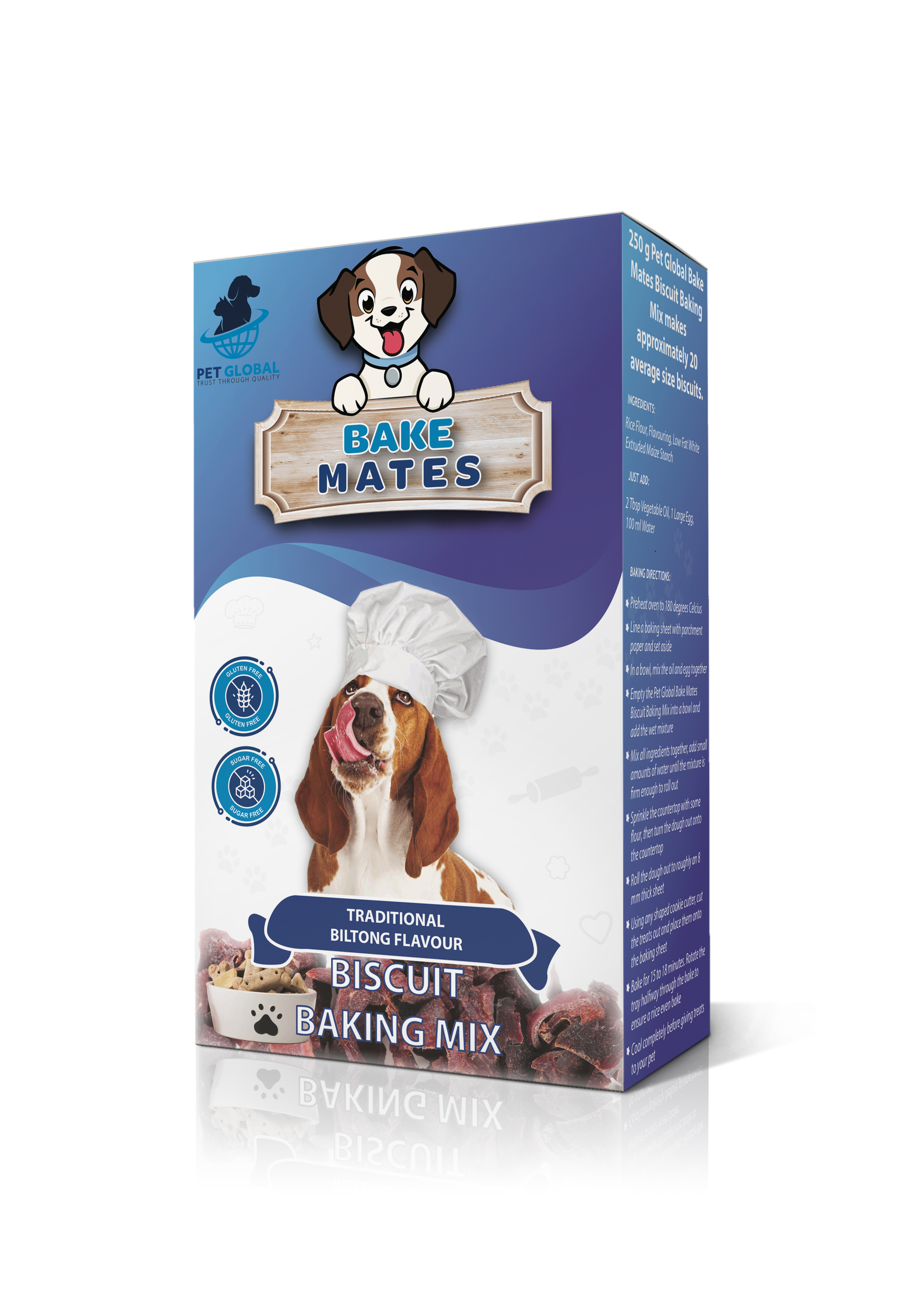 PET GLOBAL BILTONG FLAVOURED BISCUIT MIX 250G